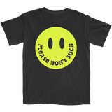 Please Don’t Smiley Black T-Shirt