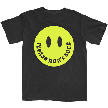 Please Don’t Smiley Black T-Shirt